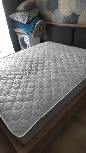 Двуспальная кровать Клауд 160х200 парящая дуб крафт золотой / антрацит фото покупателя 600