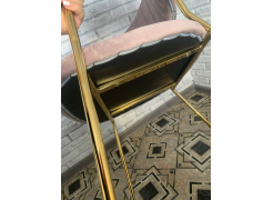 Стул на металлокаркасе Kamelia темно-серый / золотой фото покупателя 27