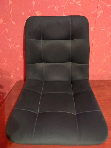 Стул на металлокаркасе Чилли синяя ткань / белый фото покупателя 868