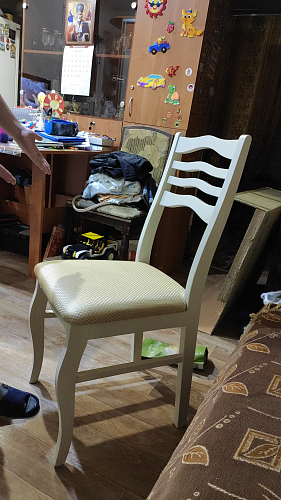 Деревянный стул Амадиу орех / камелия ромб 01 фото покупателя 6