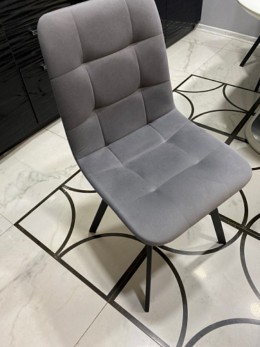 Стул на металлокаркасе Чилли синяя ткань / белый фото покупателя 40