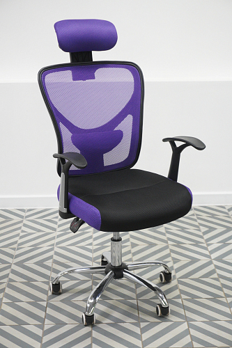 Компьютерное кресло Lody 1 фиолетовое / черное из шоурума 2
