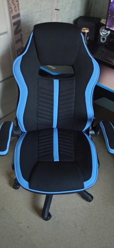 Компьютерное кресло Plast черный / голубой фото покупателя 14