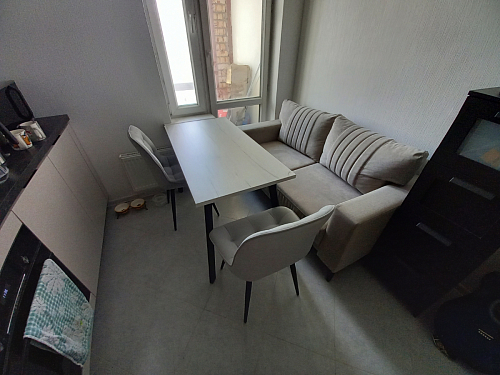 Стол Тринити Лофт 120 25 мм черный матовый / юта фото покупателя 222