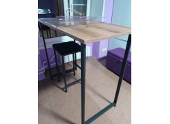 Барная стойка Дилан Лофт 120х60х90 бетон фото покупателя 189