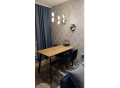 Стол Тринити Лофт 120 32 мм бетон / черный матовый фото покупателя 45