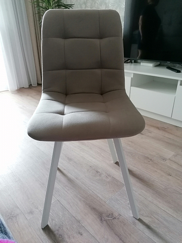 Стул на металлокаркасе Чилли К черный / зеленый фото покупателя 396