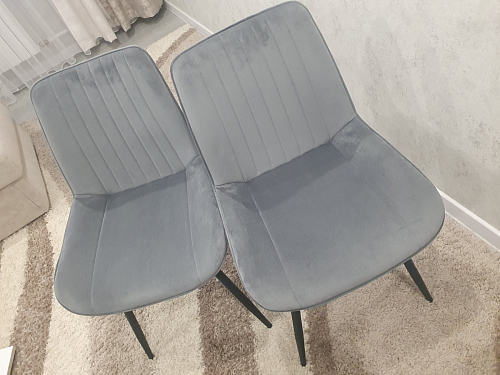 Комплект стульев Вейв 4 шт светло-серый / черный фото покупателя 359