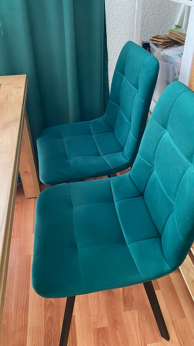 Стул на металлокаркасе Чилли К кирпичный / черный фото покупателя 155