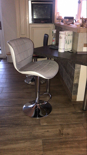 Барный стул Brend серый / белый фото покупателя 13