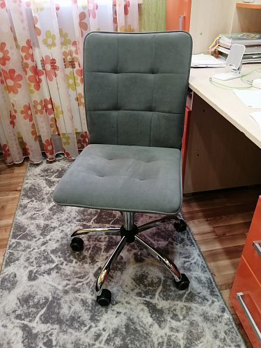 Компьютерное кресло One/Ван флок серый 29 фото покупателя 65