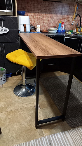 Барная стойка Дилан Лофт 120х60х90 бетон фото покупателя 151