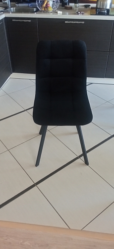 Стул на металлокаркасе Чилли темно-серый / черный каркас фото покупателя 336