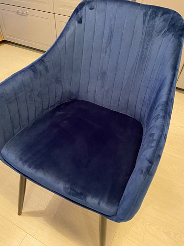 Стул на металлокаркасе Slam dark blue фото покупателя 32