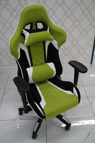 Компьютерное кресло Prime черное / синее из шоурума 4