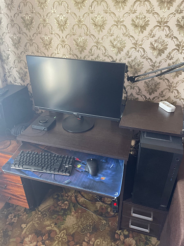 Компьютерный стол Джаз-24 правый дуб сонома фото покупателя 90