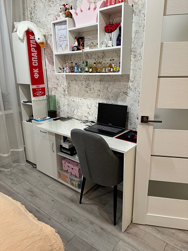 Деревянный стол Лота Лофт 120х75 белый матовый / дуб крафт золотой фото покупателя 703