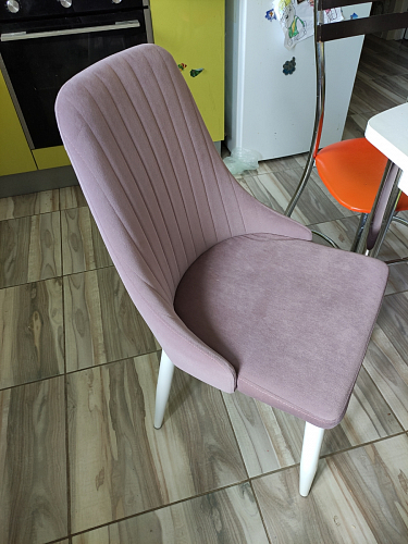 Стул на металлокаркасе Kora light purple / white фото покупателя 8