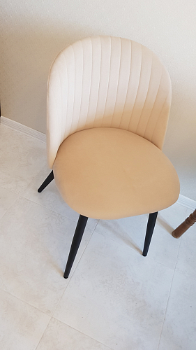 Стул на металлокаркасе Gabi latte / gold / black фото покупателя 892