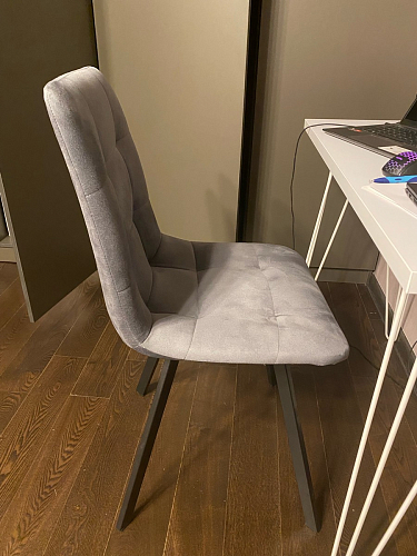 Стул на металлокаркасе Чилли бежевый / белый каркас фото покупателя 839