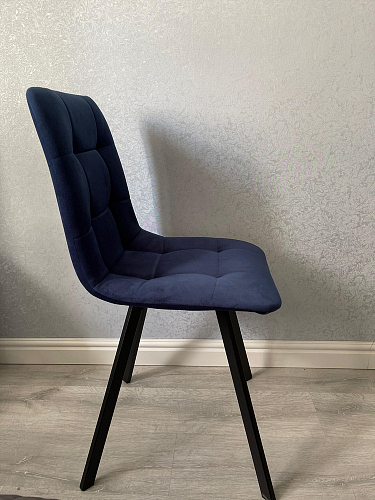 Стул на металлокаркасе Чилли К черный / зеленый фото покупателя 693