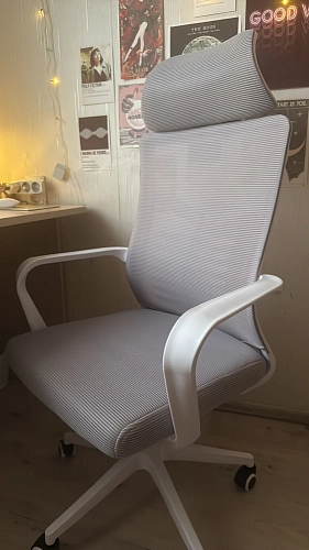 Компьютерное кресло Montana light gray / white фото покупателя 5