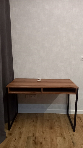 Письменный стол Леон Лофт бетон / черный матовый фото покупателя 106