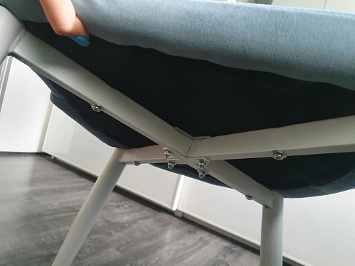 Стул на металлокаркасе Kora beige / black фото покупателя 118