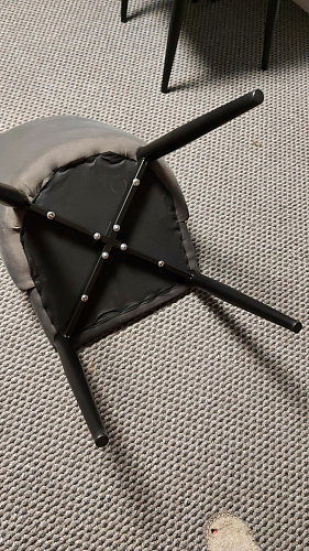 Стул на металлокаркасе Kora light blue / white фото покупателя 232