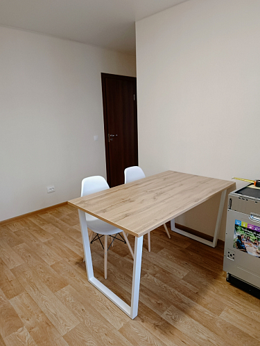 Стол Лота Лофт 140 25 мм черный матовый / дуб вотан фото покупателя 520