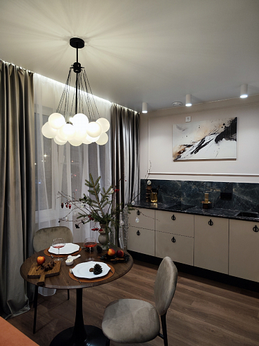 Стол Тулип 90х73 дуб вотан / белый фото покупателя 83