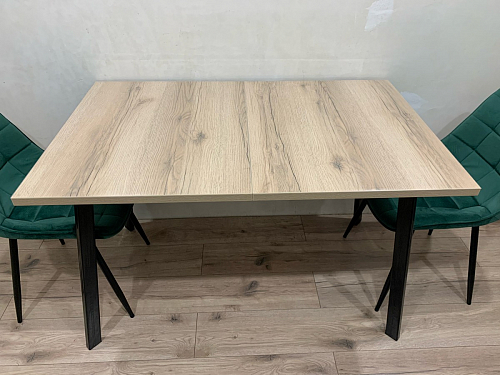 Стол раскладной Колон Лофт 120 32 мм дуб галифакс табако / черный матовый фото покупателя 131