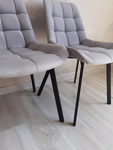 Стул на металлокаркасе Челси морская волна / черный фото покупателя 14