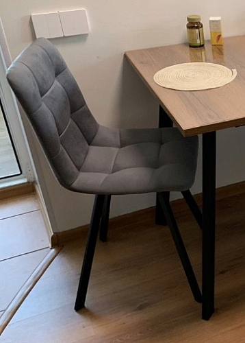 Стул на металлокаркасе Чилли бежевый / белый каркас фото покупателя 821