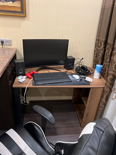 Письменный стол Битти Лофт 116х60х75 креатель / черный матовый фото покупателя 4