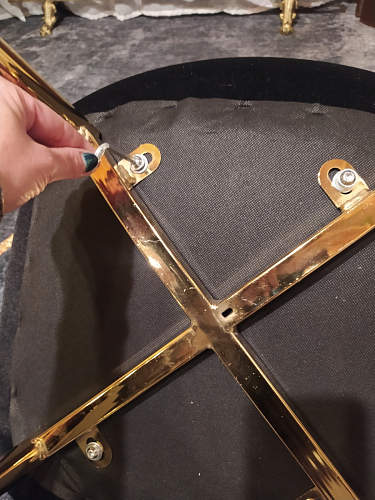 Стул на металлокаркасе Dabl 01 champagne / gold фото покупателя 112