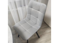 Стул на металлокаркасе Чилли светло-серый / черный фото покупателя 252