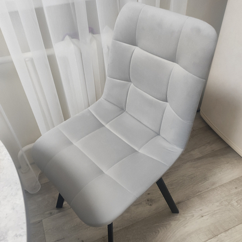 Стул на металлокаркасе Чилли К черный / зеленый фото покупателя 252