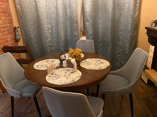 Стул на металлокаркасе Kora beige / black фото покупателя 316