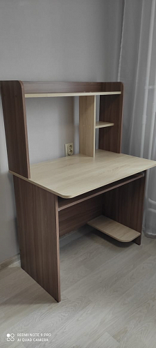 Компьютерный стол Грета-1 ясень шимо / дуб сонома фото покупателя 19