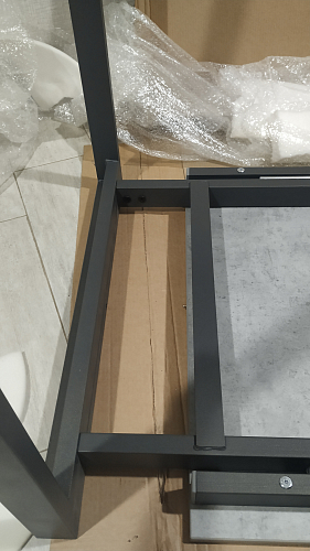 Стол Центавр дуб галифакс / черный матовый фото покупателя 95