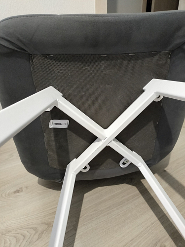 Стул на металлокаркасе Чилли К черный / зеленый фото покупателя 90