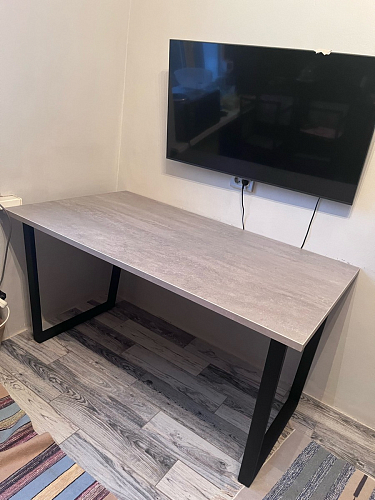 Деревянный стол Лота Лофт 120x75 дуб крафт табачный / черный матовый фото покупателя 681