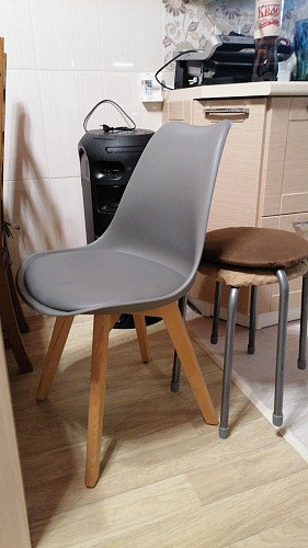 Стул Bonuss blue / wooden legs фото покупателя 51