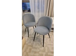 Стул на металлокаркасе Gabi 1 gray / black фото покупателя 813