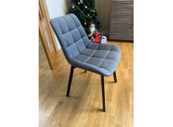 Стул на металлокаркасе Челси светло-серый / черный каркас фото покупателя 22