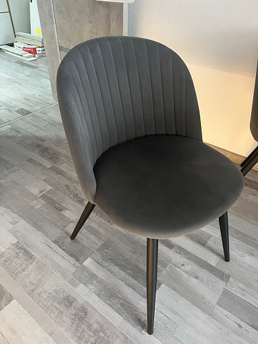 Стул на металлокаркасе Gabi gray / black фото покупателя 573