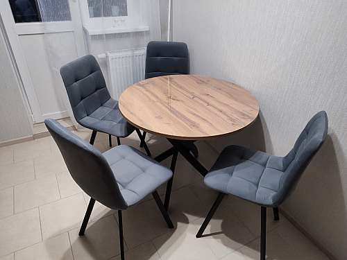 Стул на металлокаркасе Чилли К кирпичный / черный фото покупателя 47