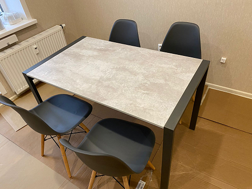 Стол Центавр дуб галифакс / черный матовый фото покупателя 86