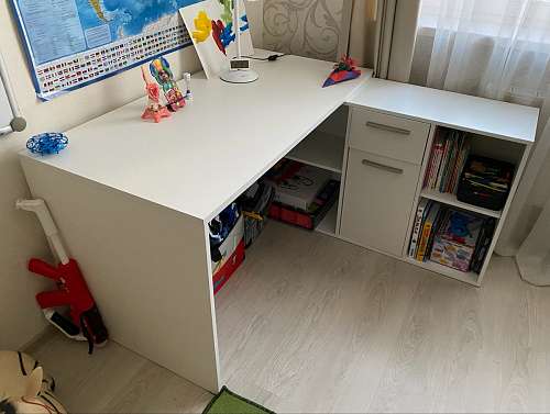 Письменный стол Лайт 03.245F белый гладкий 101 фото покупателя 195